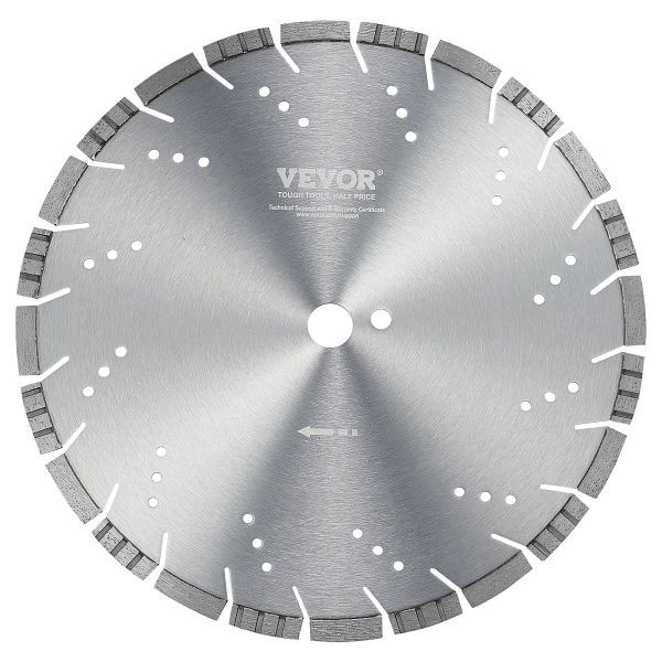 VEVOR Diamantsägeblatt Beton-Sägeblatt Nass/Trocken Schräge Zähne 35cm 10mm, JGSQGJP350MM07YRYV0