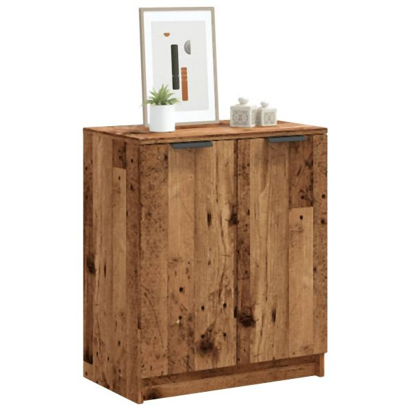 vidaXL Schuhschrank Altholz-Optik 59x35x70 cm Holzwerkstoff, 856989