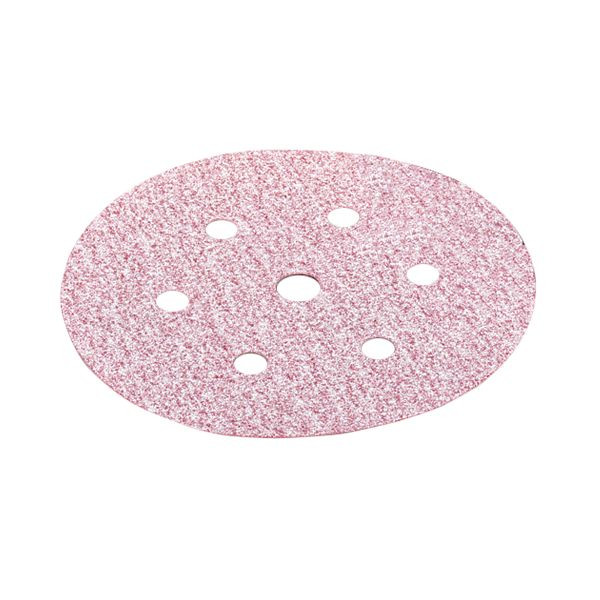 Flexovit Klettscheibe Premier Red P37C, 16+1 Staubsammlungsöffnungen, Körnung: 80, VE: 100 Stück, 69957307036