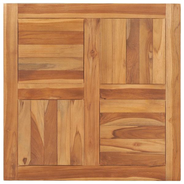 vidaXL Tischplatte Massivholz Teak 70×70×2,5 cm, 48989