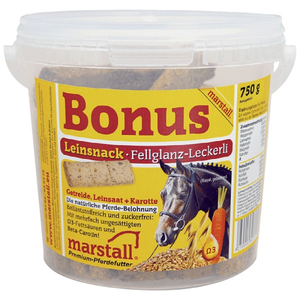 Marstall Bonus Leinsnack 750 g Eimer, 51714069