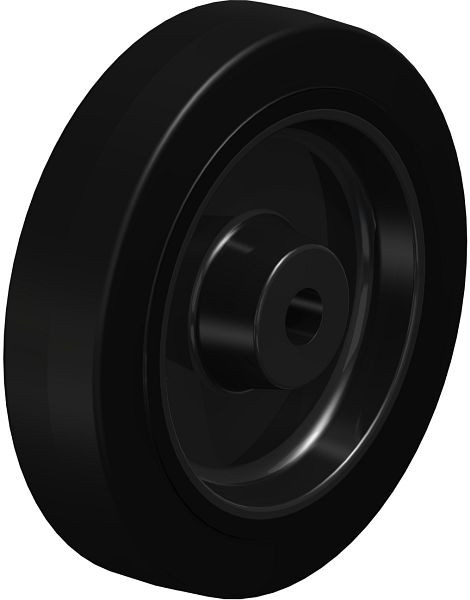 Blickle POEV 200/20XR Rad aus Elastik-Vollgummi, Schwarz, 72975