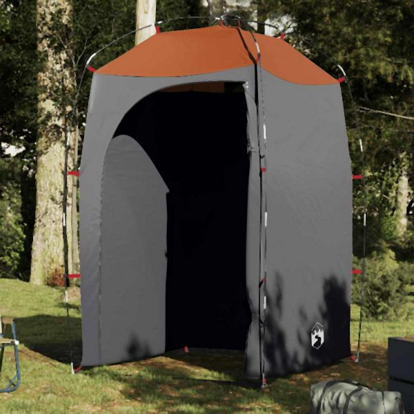 vidaXL Duschzelt Grau Wasserfest, Campingplatz, 4009403