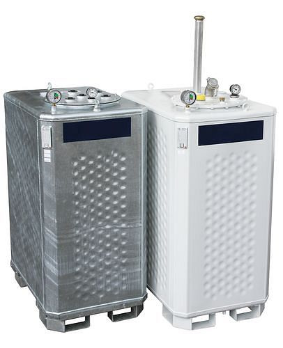 DENIOS Multitank MT-SE, 900 Liter, verzinkt, für Flammpunkt über 55 °C, 254338