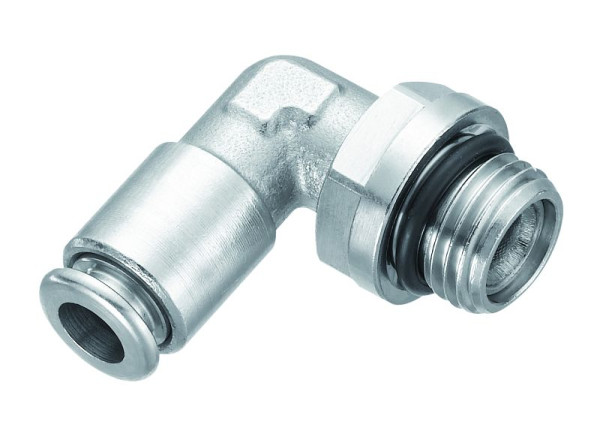 Prevost Drehbares 90° Winkelstück mit zylindrischem Außengewinde - RMC MG, AG BSPP= G 1/8, für Schlauch mit Außen-Ø= 6 mm, VE: 10 Stück, RMC MG0600