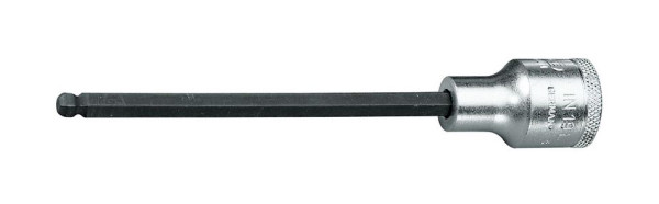 GEDORE Schraubendrehereinsatz 1/2'' mit Kugelkopf für Innensechskantschrauben, lang, 6 mm, 6162810