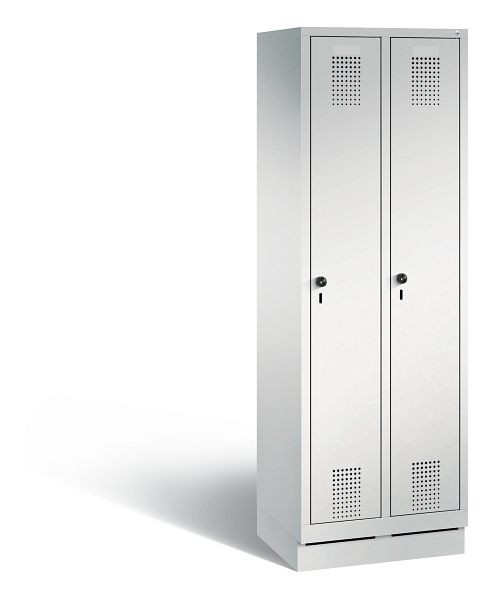 C+P Spind Evolo, 2 Abteile, H1800xB610xT500 mm, Grau, 48020-20 S10261