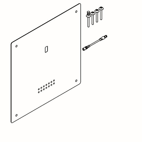 KWC WC-Spüler, F5, elektronisch, DN20, UP, zur Umrüstung 5601, für Batterie/Netzteil, 2030057351