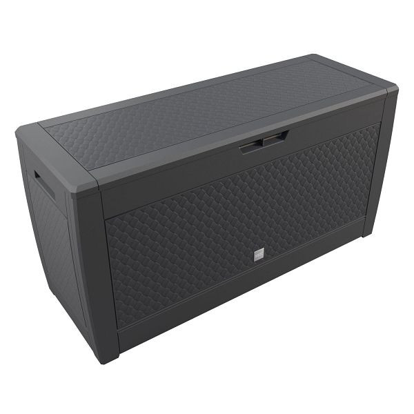 casaria Gartenbox Matuba 310L Anthrazit Flechtoptik wasserdicht, 104256
