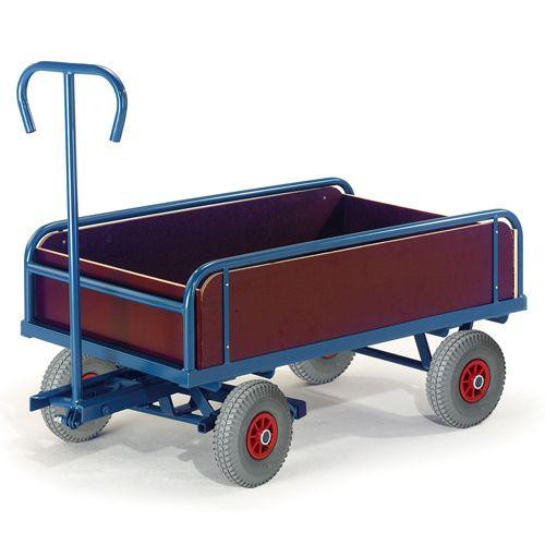 Rollcart 2-Achs Handkarre mit Bordwand (1170x600), Tragkraft: 400 kg, S14-1282