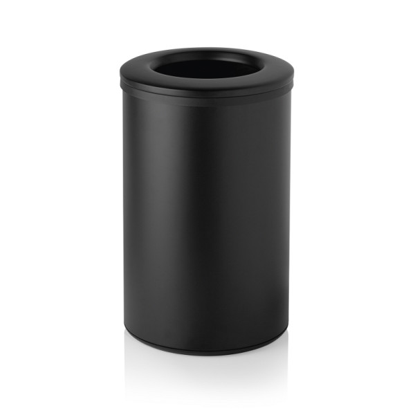 WAS Abfalleimer, Ø 35,5 cm, 40 L, schwarz, 1137040