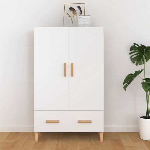 vidaXL Highboard Weiß 70x31x115 cm Holzwerkstoff, 812528