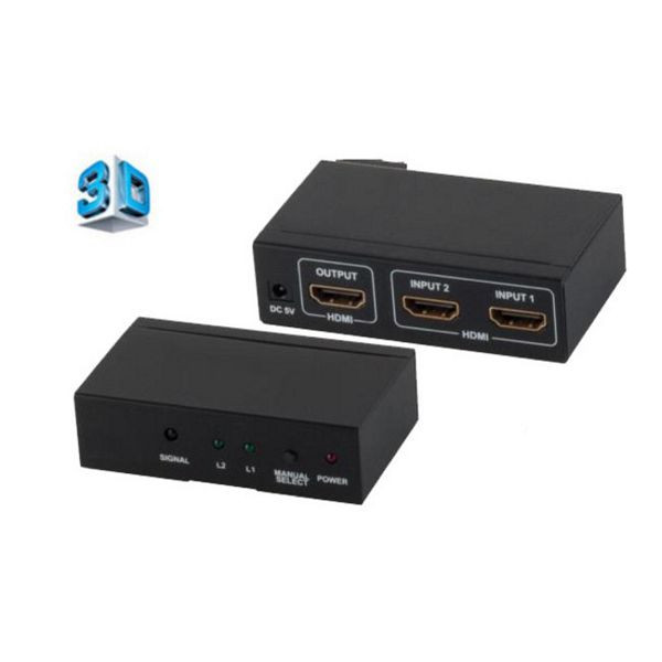 shiverpeaks PROFESSIONAL, HDMI Switch, 2x IN 1x OUT, 4K2K, 3D, Metallgehäuse, VER1.4, 05-02002-SPP