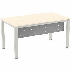 Rocada Fußraumblende für Schreibtisch Executive Metall 140 cm (117x30 cm) grau, 2939