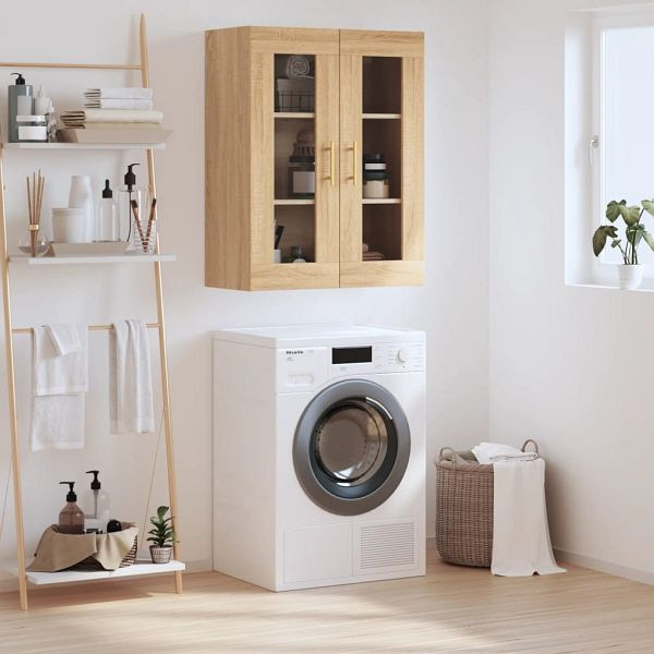 vidaXL Wandschrank Sonoma-Eiche 69,5x34x90 cm, Holzwerkstoff, 828471