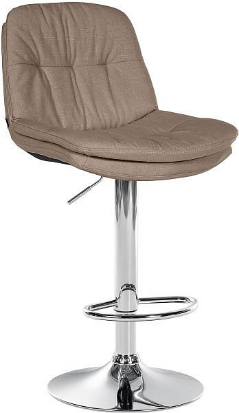 CLP Barhocker Laurel Stoff chrom, taupe, 323934, 4255716316525