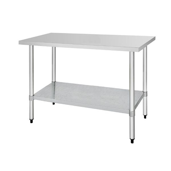 Vogue Arbeitstisch mit Regalboden 150 x 60cm, ohne Aufkantung, T377
