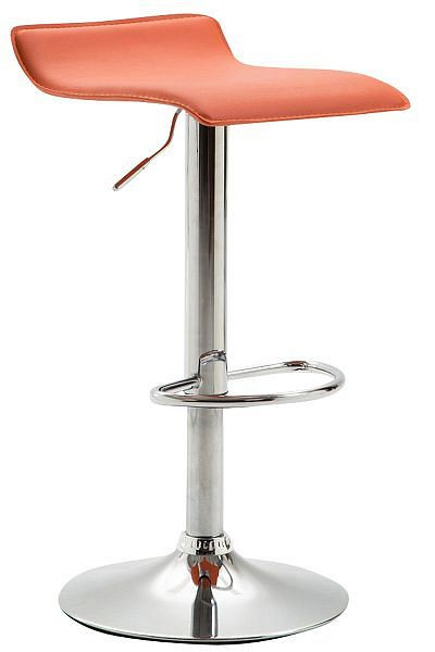 CLP Barhocker Dyn V2 Kunstleder chrom, orange, 102453009