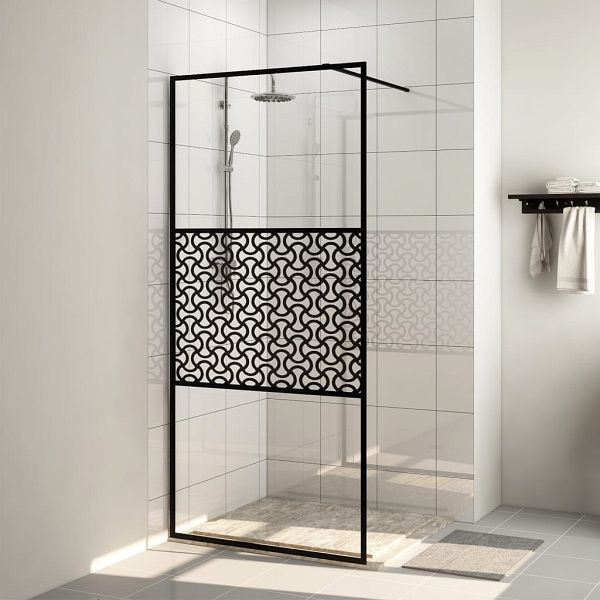 vidaXL Duschwand für Begehbare Dusche mit Klarem ESG Glas 100x195 cm, 151030
