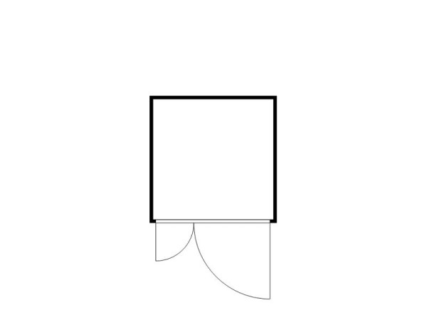 FLADAFI Materialcontainer MC 1200, verzinkt, zerlegt, Holzfußboden, F12200201