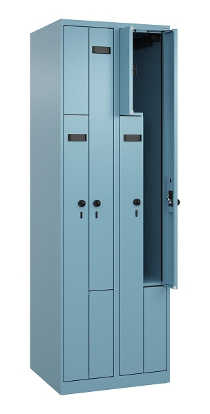 C+P Z-Spind Evolo PLUS, 4 Fächer, 1850x600x500mm, 0010/0010, Drehriegel, 049003-204 S10015