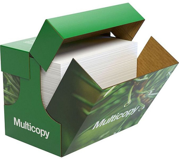MultiCopy Premiumpapier - A4, 80 g/qm, hochweiß, 2500 Blatt, ungeriest, 663842