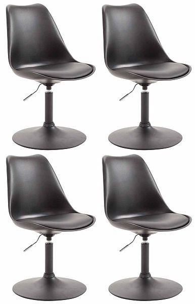 CLP Esszimmerstuhl Maverick B Kunststoff, schwarz, VE: 4 Stück, 320160