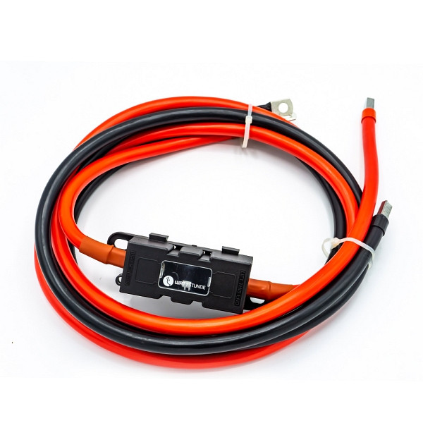WATTSTUNDE 35mm² Anschlusskabel BAKA35-FH 100cm mit ANM Hochlast Sicherungshalter, 400-35100