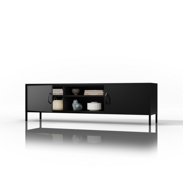 Jan Nowak TV-Schrank XL ROSARIA 1700 x 400 x 500, Schwarz, 1781