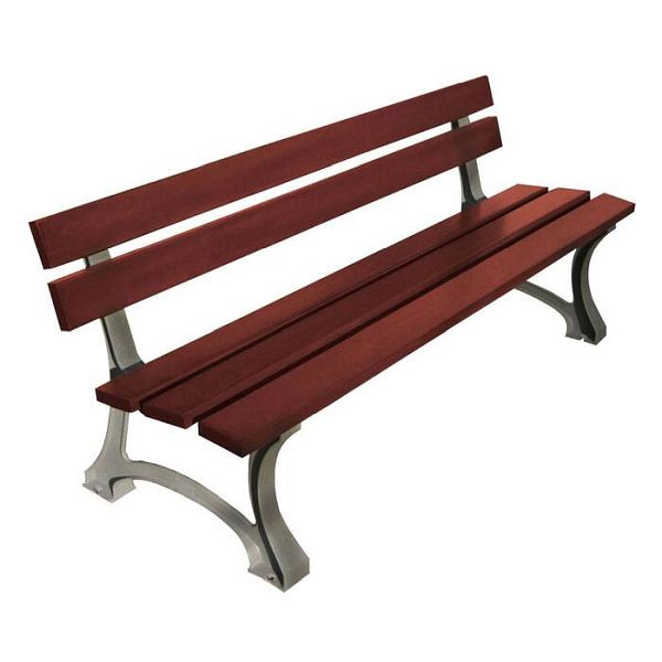 Stein HGS Sitzbank Moro mit Rückenlehne Helles Eichenholz 31238
