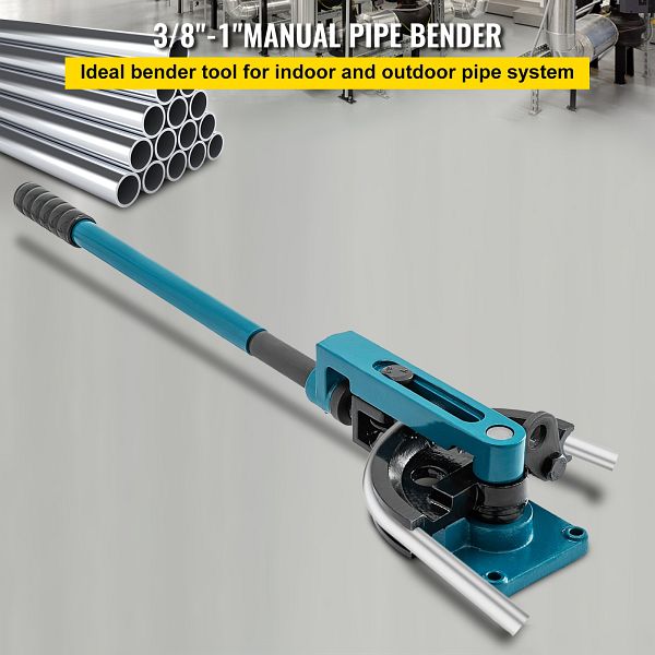 Lfhelper Manueller Rohrbieger Handrohrbieger Rohrbiegemaschine Set mit Biege-Satz 6~22mm (1/4-7/8) Biegeradius bis 90° mit Rohrschneider und Entgrater für Kupfer, Hydraulikbereich, Kühlsysteme