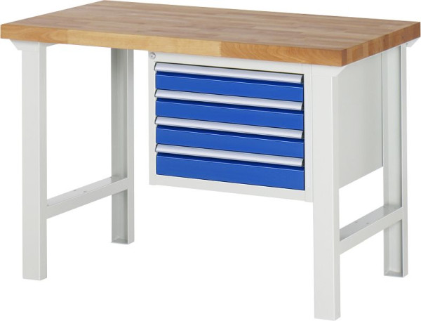 RAU Werkbank Serie 7000 - Modell 7133, B1250 x T700 x H840 mm, 13-7133A1-127B4S.11