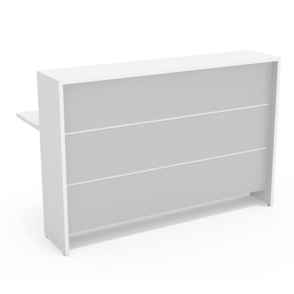 Deskin Thekenelement ELINUS, Dekor lichtgrau, B 1600 x T 780 x H 1085 mm, 257947