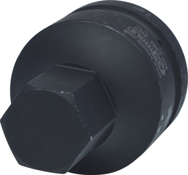 KS Tools 1" Kraft-Bit-Stecknuss Innensechskant, kurz, 27 mm, 450.0485