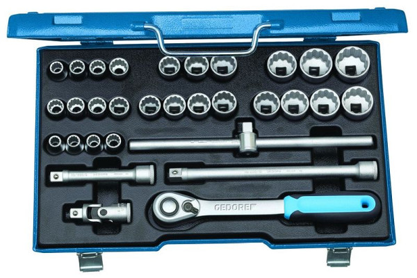 GEDORE Steckschlüssel-Satz 1/2", zöllig, 31-teilig, 2546043