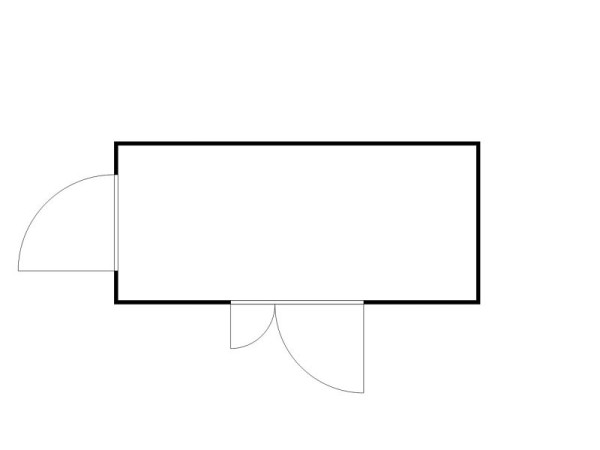 FLADAFI Materialcontainer IC Pro 1500, isoliert, mit isoliertem Boden, Doppelflügeltür (asymmetrisch) auf der 5 m Seite und Einflügeltür, F2221510710-F911