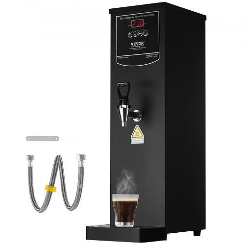 VEVOR Kommerzieller Wasserkocher 15L Elektrischer Heißwasserspender Edelstahl, SYKSQCGK40LHW3J6QV2