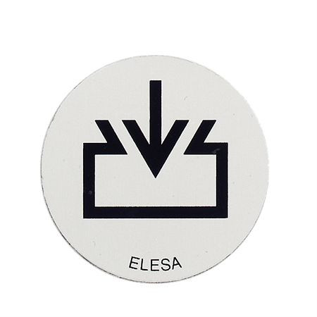 Ganter Alu-Plättchen für GN 745 mit Einfüllsymbol (GN 747.1-17,5), VE: 250 Stück, 747.1-17,5