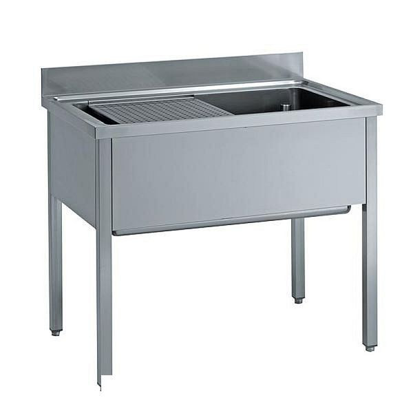 KBS Topfspüle mit Aufkantung B 120cm, Außenmaterial: Chromnickelstahl CNS 18/10 AISI 304, 91700102