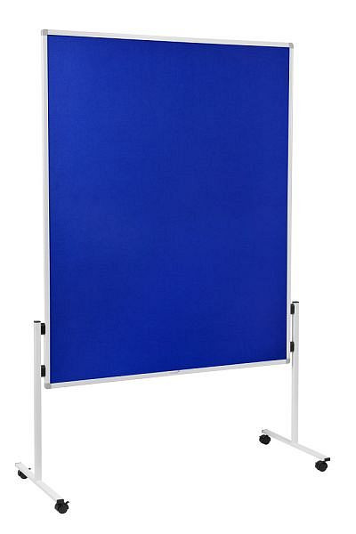 Legamaster Moderationswand ECONOMY starr, filzbespannt, blau 150x120 cm, 7-209100