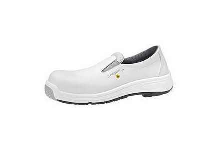 ABEBA ESD-Sicherheitsschuhe Static Control Slipper weiß ESD, S2, Ristbereich mit Gummizug, Mikrofaser, 31392-42
