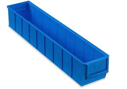 DENIOS Regalkasten classic-line A3-S, PP, 91 x 500 x 81 mm, blau, VE: 16 Stück, 265159