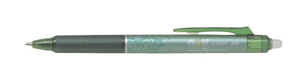 PILOT Tintenroller FriXion Clicker - 0,3 mm, grün, radierbar, BLRT-FR5-G