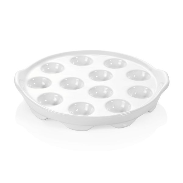 WAS Schneckenpfanne für zwölf Schnecken, Durchmesser 20 cm, Porzellan, VE: 6 Stück, 4937012