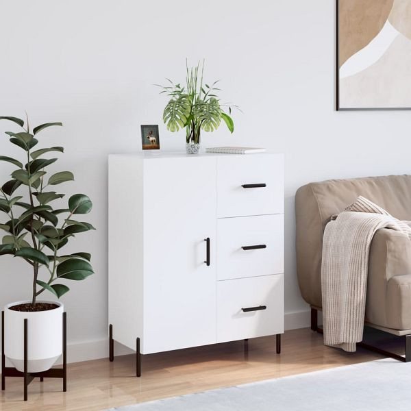 vidaXL Sideboard Hochglanz-Weiß 69,5x34x90 cm Holzwerkstoff, 827926