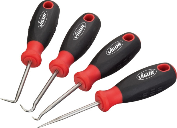 VIGOR Mini Haken Satz, 130 mm, Anzahl Werkzeuge: 4, V4663