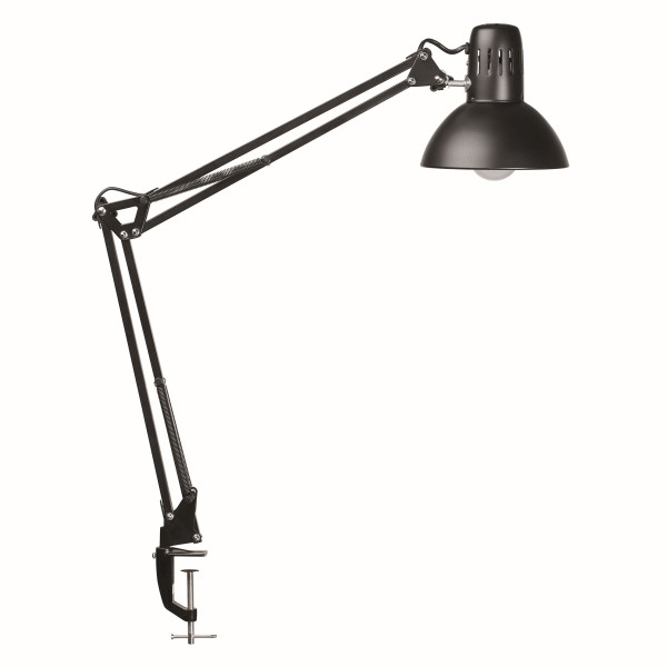 MAUL LED-Tischleuchte MAULstudy Klemme, mit Leuchtmittel E27, schwarz, 8201190