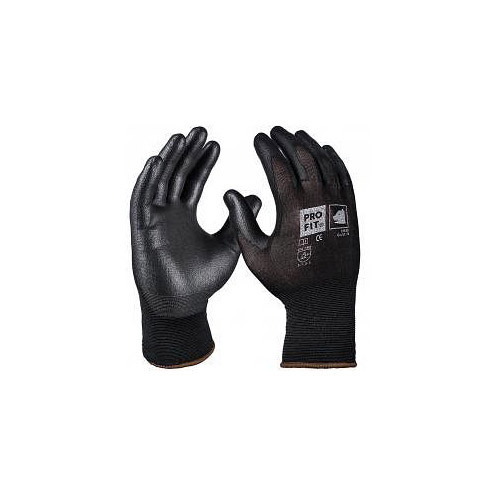 PRO FIT Soft-PU-Handschuh, schwarz, Größe: 8, VE: 12 Paar, 27530-8