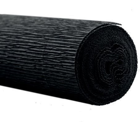 Werola Floristen Krepppapier - 50 x 250 cm, schwarz, VE: 2,5 m, 794048045