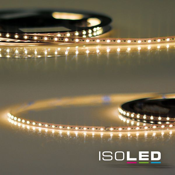 ISOLED LED CRI927 MiniAMP Flexband, 12V DC, 7W, IP20, 2700K, 500cm, Kabel beidseitig + maleAMP, 120 LED/m, 115748